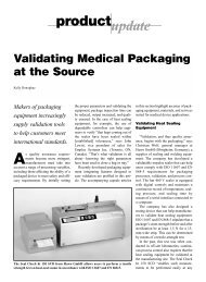 product update Validating Medical Packaging at the Source - Hawo