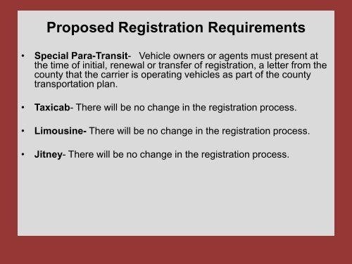 Omnibus 2 - New Jersey Council on Special Transportation