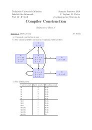 Compiler Construction - TUM Seidl - Technische UniversitÃƒÂ¤t MÃƒÂ¼nchen