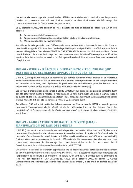 Bilan de la surveillance environnementale du centre CEA de Saclay