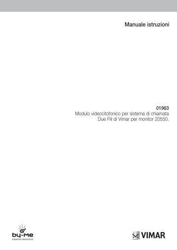 Manuale istruzioni - Vimar