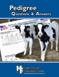 a free workbook available to explain a (Holstein) pedigree, from the ...