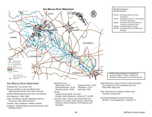 San Marcos River Watershed - Guadalupe-Blanco River Authority