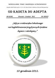 OD KADETA DO ADEPTA - ZSP nr 2 w Ostrowi Mazowieckiej