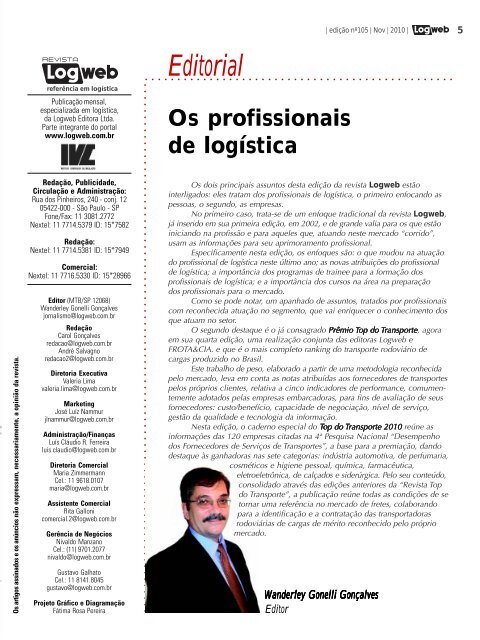 EdiÃ§Ã£o 105 download da revista completa - Logweb