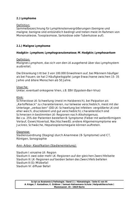 PDF-Band-11-Hämatologie - Samuel-Hahnemann-Schule