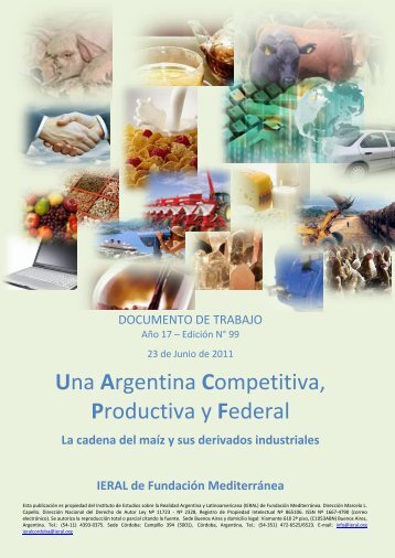 La cadena del maíz y sus derivados industriales - Doc. N° 13 - IERAL