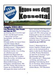 Neues aus dem Kesseltal Ausgabe 5-Saison 2012 ... - TSV-Ebersheim