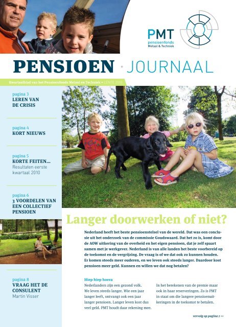 pensioen â¢ journaal - Pensioenfonds Metaal en Techniek