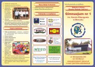 Ulotka o naszej szkole (pdf dokument) - Gimnazjum nr 1 w Bieruniu