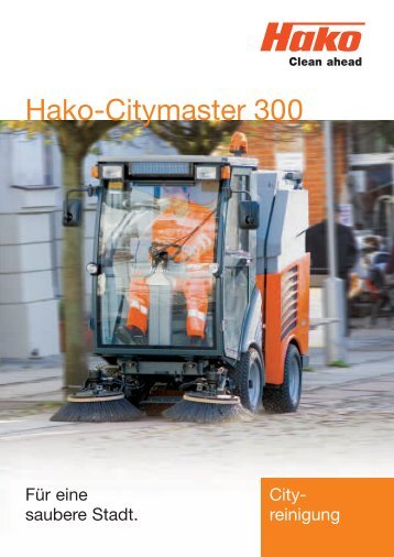 Prospekt Hako Kehrmaschine-Hako-Citymaster 300