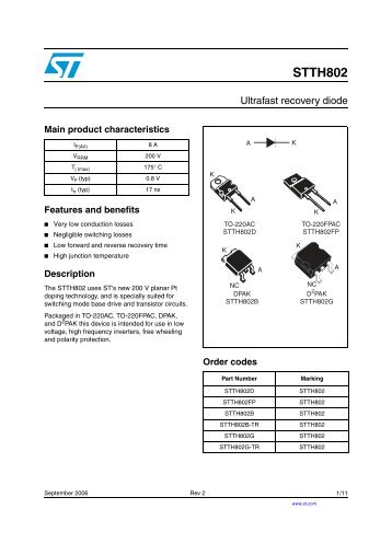 STTH802 - STMicroelectronics