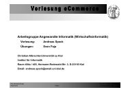 5 Hochleistungs-eCommerce Systeme 5.1 Systembeispiel Intershop ...