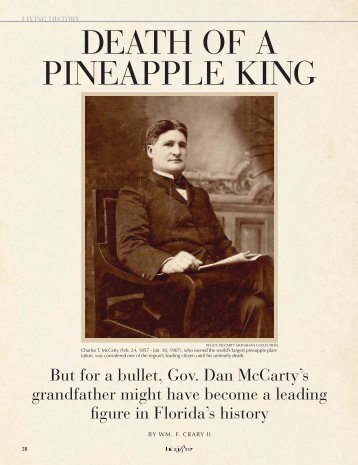 DEATH OF A PINEAPPLE KING - Indian River Magazine