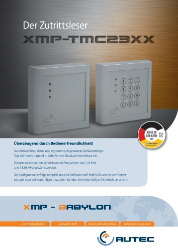 XMP-TMC23xx Flyer - AUTEC Gesellschaft fÃƒÂ¼r Automationstechnik ...