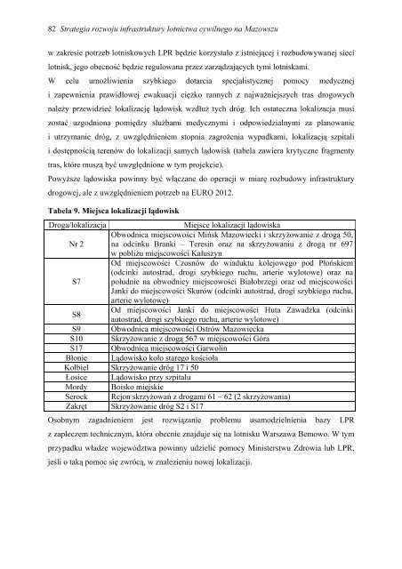 5. Uwarunkowania rozwoju lotnictwa cywilnego na ... - SISKOM