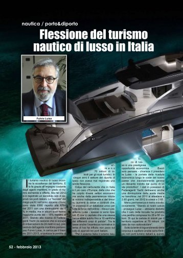 Flessione del turismo nautico di lusso in Italia - Porto & diporto