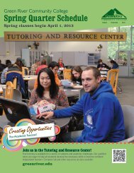 Spring Quarter Schedule - Green River Community College