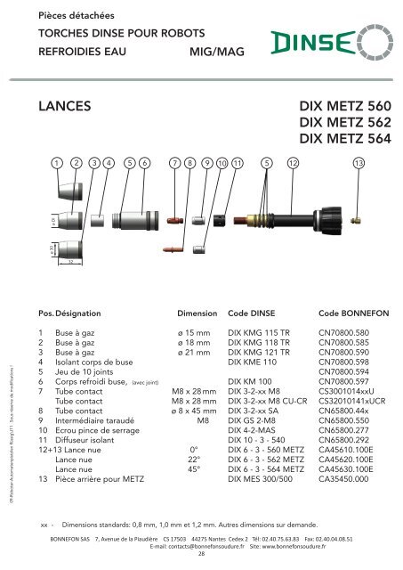 Torches de soudage MIG/ MAG refroidies eau - Bonnefon Soudure