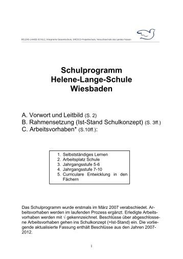 Schulprogramm Helene-Lange-Schule Wiesbaden