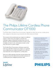 The Philips Lifeline Cordless Phone Communicator DT1000