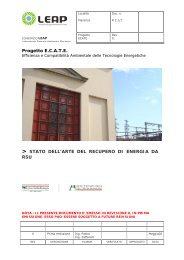 Stato dell'arte del recupero di energia da RSU - LEAP - Politecnico ...