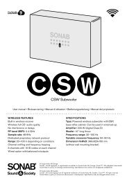 CSW Subwoofer - Sonab Audio