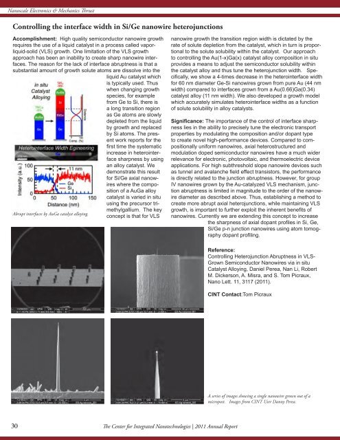 2011 Annual Report - Center for Integrated Nanotechnologies - Los ...