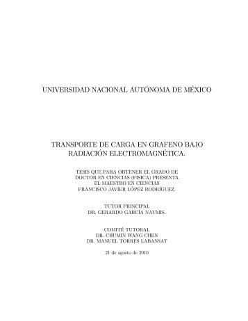 Transporte de carga en Grafeno bajo radiaciÃ³n electromagnÃ³tica