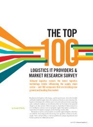 Inbound Logistics | Top 100 Logistics IT Providers | Digital Edition
