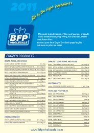 FROZEN PRODUCTS - BFP Wholesale