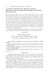 1.3 Fermat and Pascal Use Figurate Numbers, Binomials, and the ...