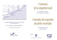 i jornades de seguretat als petits municipis i setmana de la seguretat ...