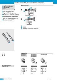 Inductive sensor, IM05, DC 3-wire, Miniature series, Flush Sensing ...