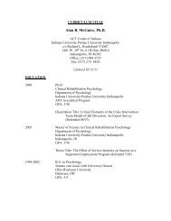 Alan McGuire's CV - Psychology @ IUPUI