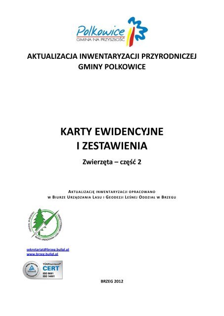 Karty ewidencyjne zwierząt cz.2 - POBIERZ PLIK PDF(3,58MB)