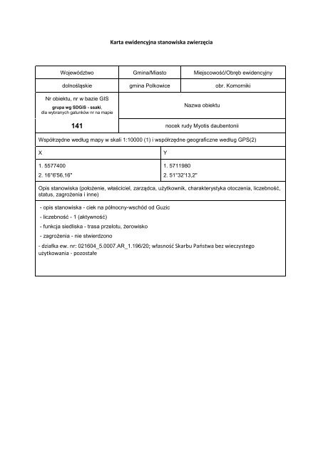 Karty ewidencyjne zwierząt cz.2 - POBIERZ PLIK PDF(3,58MB)