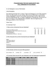 fragebogen fÃ¼r die badegÃ¤ste des hallenbades in sulingen