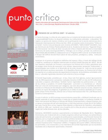 PREMIOS DE LA CRÃTICA 2007 - VI ediciÃ³n.