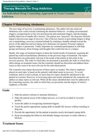 Therapy Manuals for Drug Addiction - Manual 3, Page 11 - Dronet