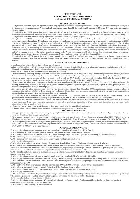 Biuletyn nr 3/2009 marzec (pdf-1,2 Mb) - Gmina Kosakowo