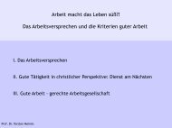 Das Arbeitsversprechen und die Kriterien guter Arbeit