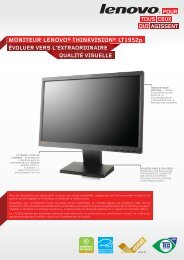 mONITEUR LENOvO® ThINkvISION® LT1952p - News - Lenovo