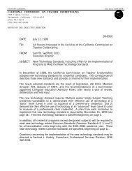 99-9916 - Commission on Teacher Credentialing - State of California