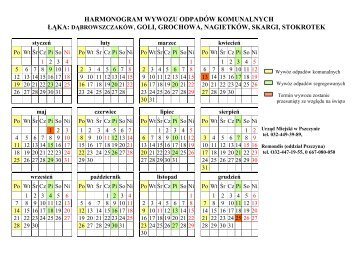 harmonogram wywozu odpadów komunalnych łąka - Pszczyna.pl
