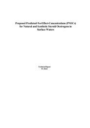 Proposed Predicted-No-Effect-Concentrations (PNECs) for Natural ...