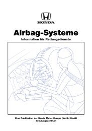 Airbag-Systeme - Honda