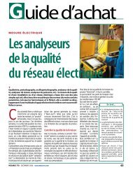 Les analyseurs de la qualitÃ© du rÃ©seau Ã©lectrique - Mesures