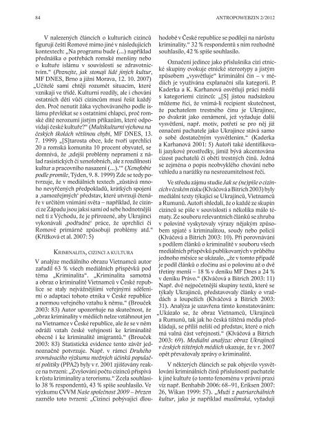 AntropoWebzin 2/2012 - Antropoweb - ZÃ¡padoÄeskÃ¡ univerzita v Plzni