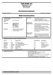 Sikkerhedsdata komp. A - TrÃ¦ Nord